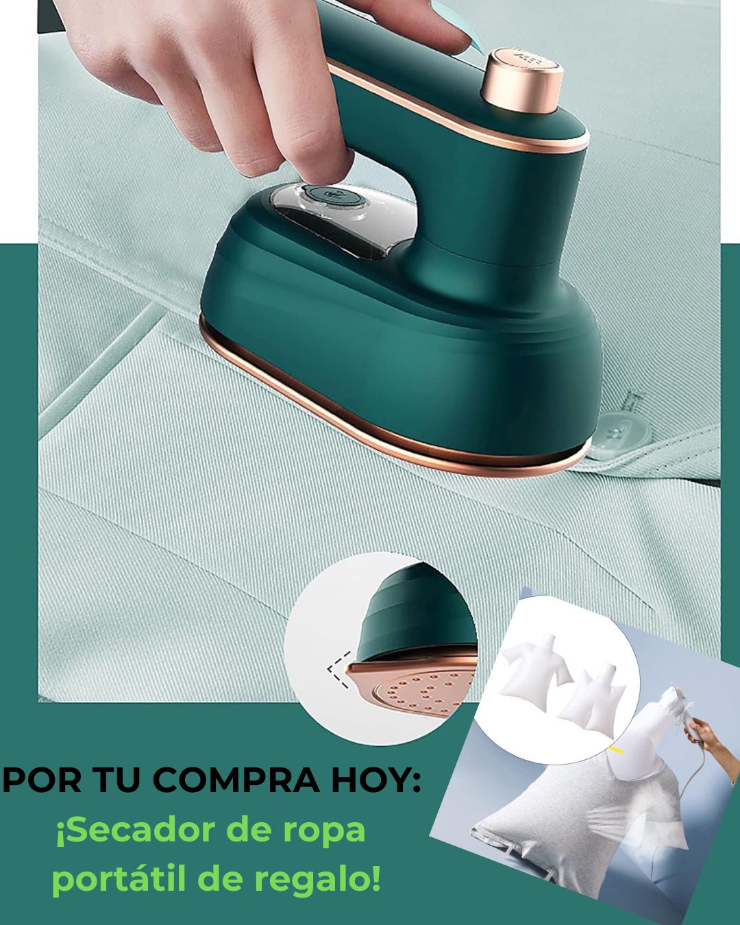 Plancha de vapor PureSteam Mini - SwiftShop